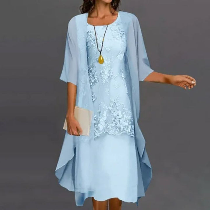 Mette | Women's Elegant Layered Midi Dress