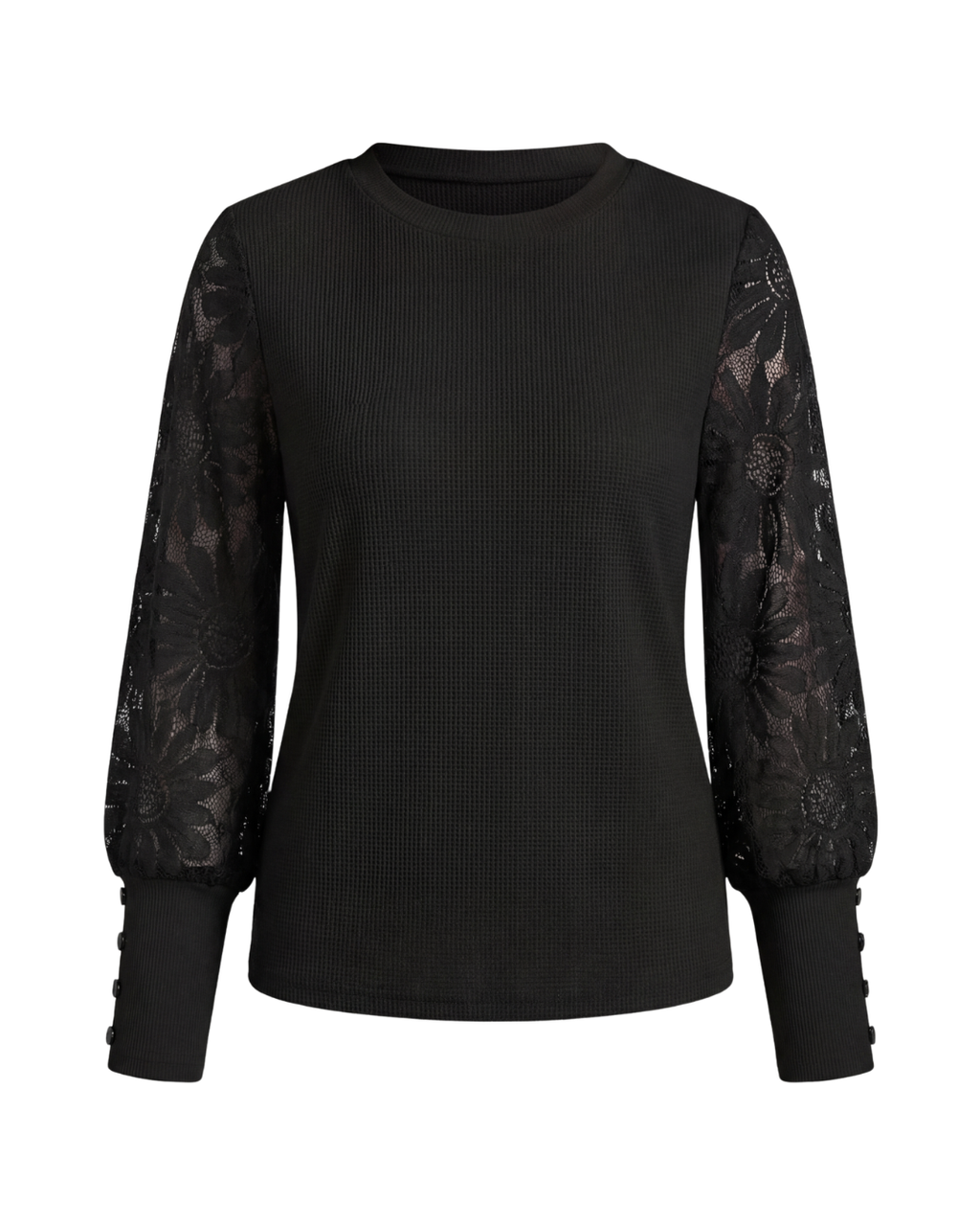Mette | Women's Decorative Sleeve Button-Detail Top