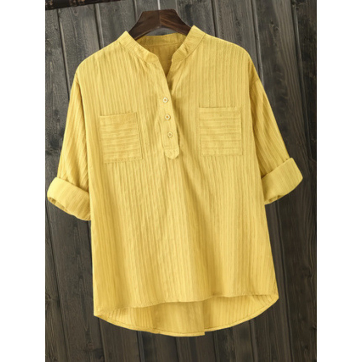 Zalina | Women's Collared Long Sleeve Top Casual
