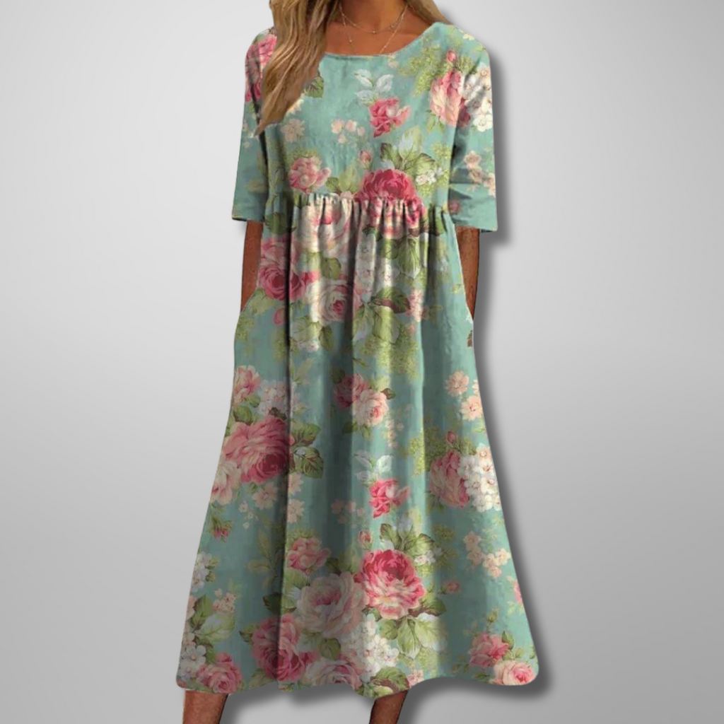Gail | Women's Embroidered Midi Dress