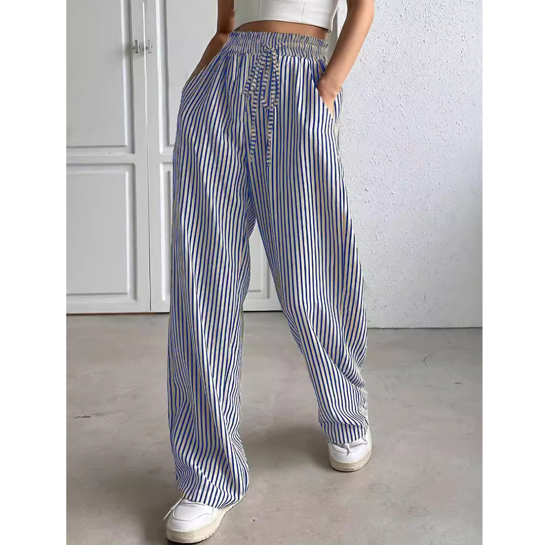Bayleez | Women’s Striped Relaxed Fit Pants