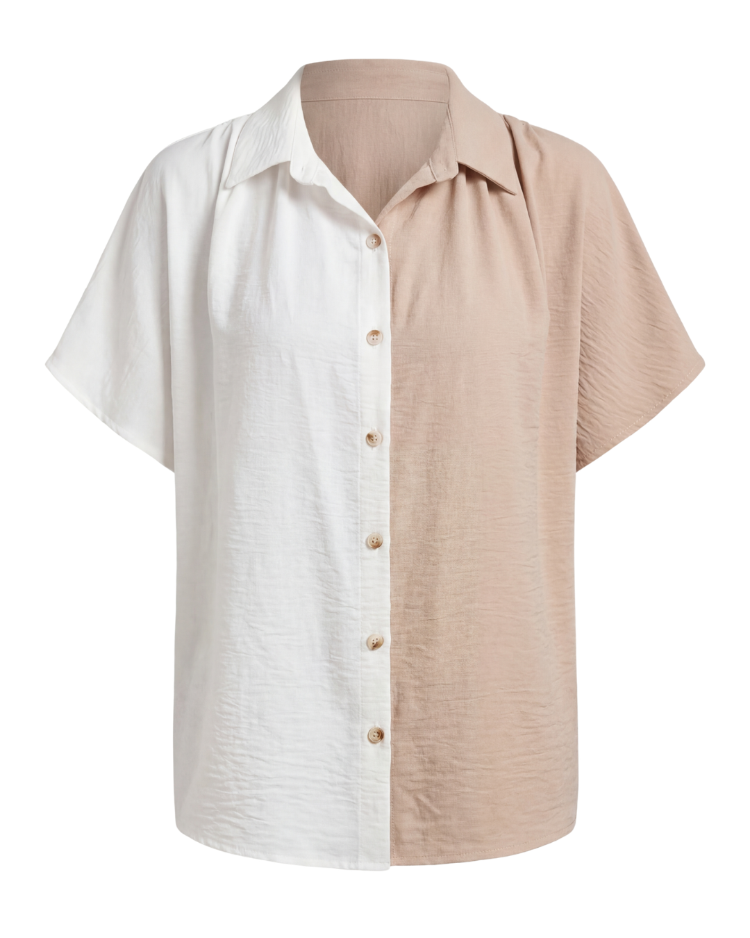 Remi | Women's Color-Block Button-Up Shirt