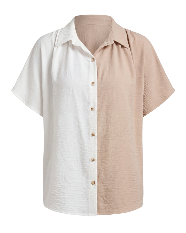 Remi | Women's Color-Block Button-Up Shirt
