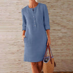 Remi | Women's Button Pocket Shift Dress