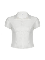 Priya | Women's Fitted Button-Up Blouse Chic