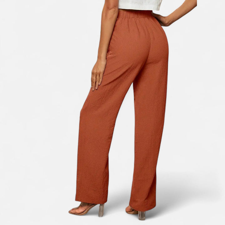 Sienna | Women's Straight-Leg Trousers Timeless High-Waist Casual