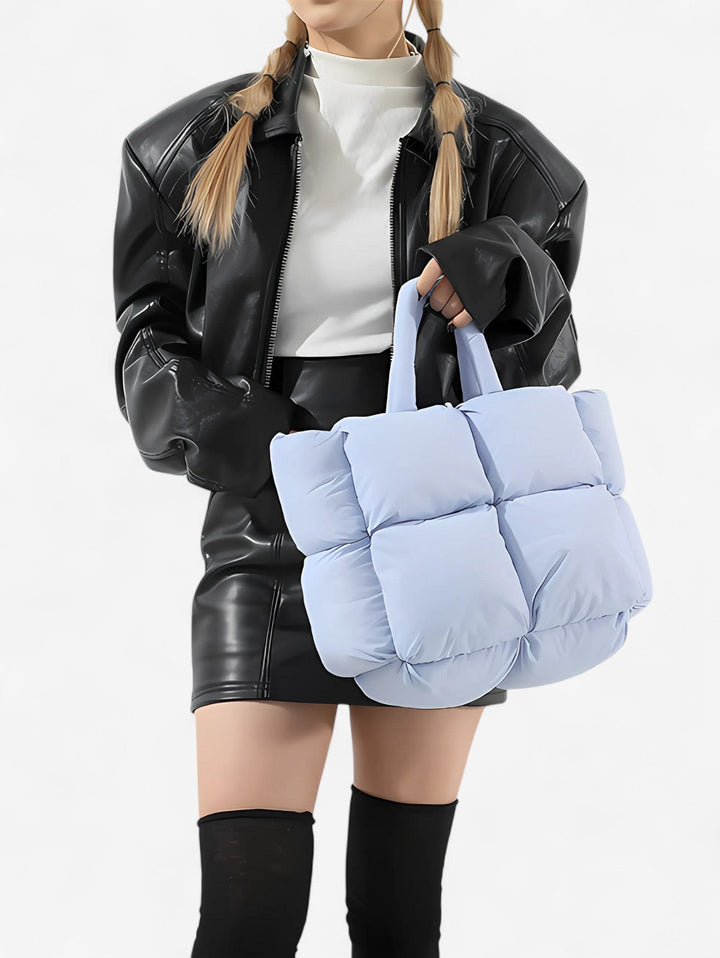 Mette | Women's Quilted Puffer Tote Bag
