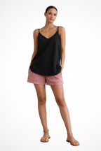 Sienna | Women's Relaxed V-Neck Summer Tank Casual