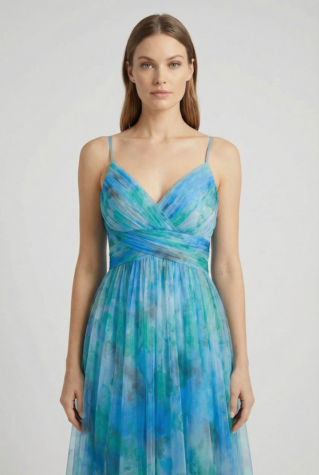 Sienna | Women's Floral Chiffon Maxi Dress Adjustable Elegant
