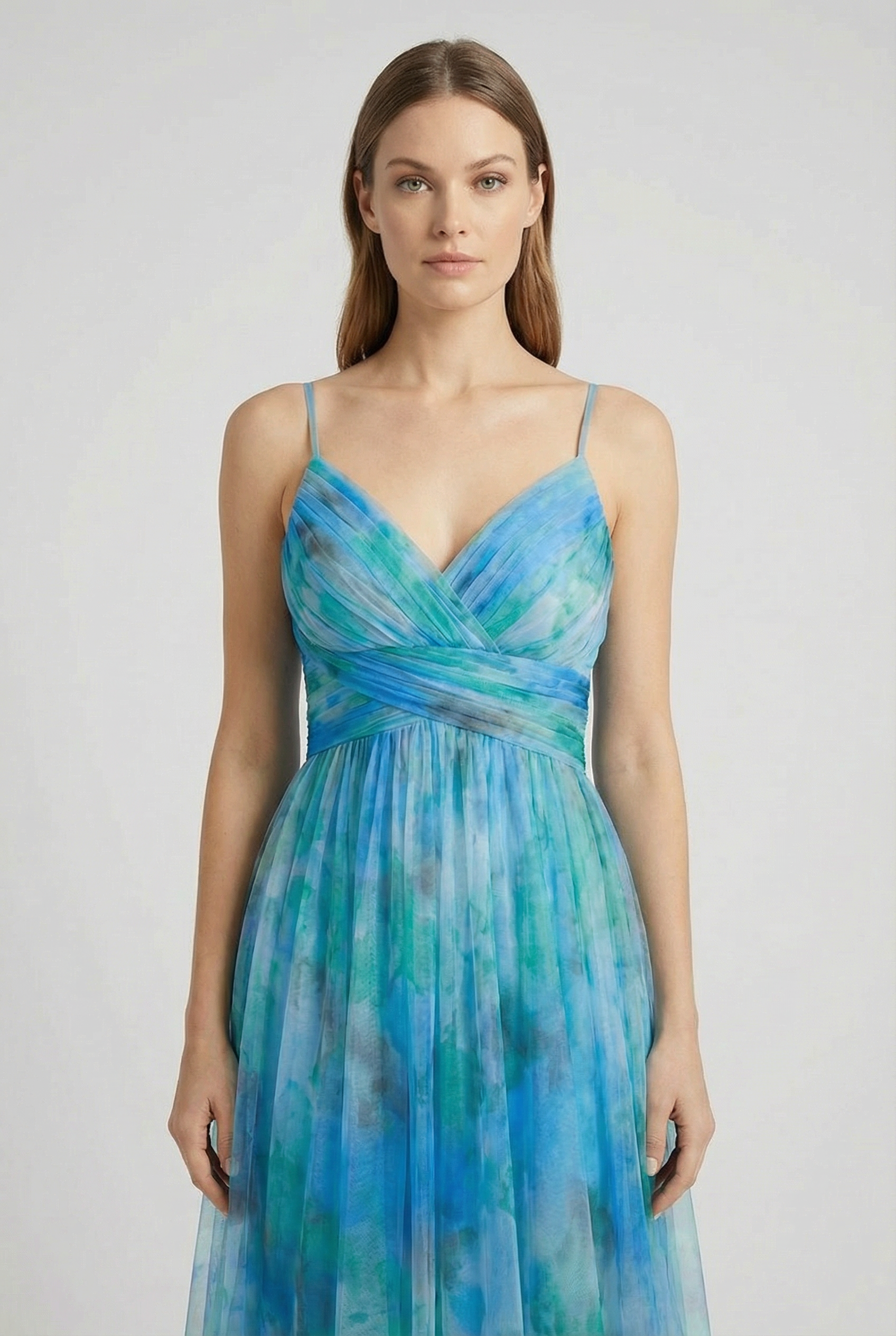 Sienna | Women's Floral Chiffon Maxi Dress Adjustable Elegant