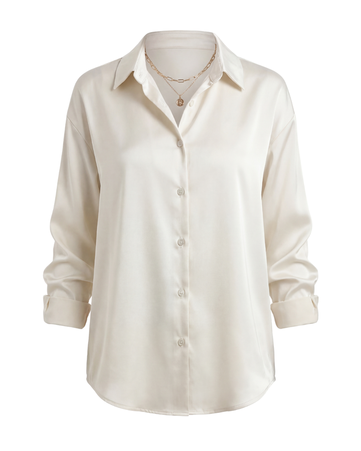 Thea | Women's Smooth Button-Up Shirt