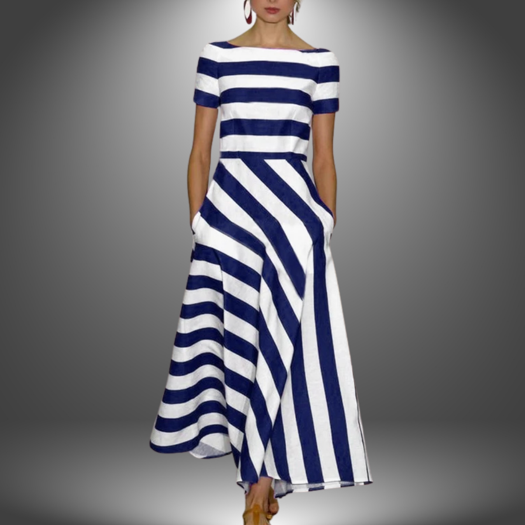 Delora | Women’s Light Fluid Stripe Dress