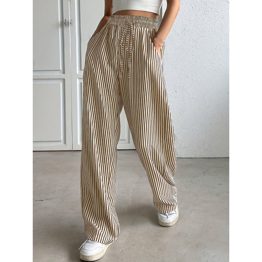 Bayleez | Women’s Striped Relaxed Fit Pants