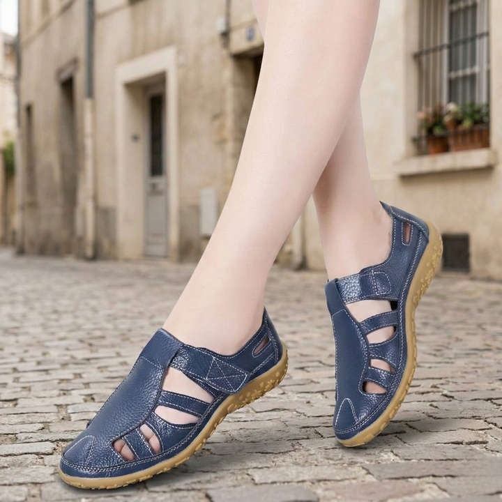 Zora | Women’s Closed Toe Cutout Comfort Sandals