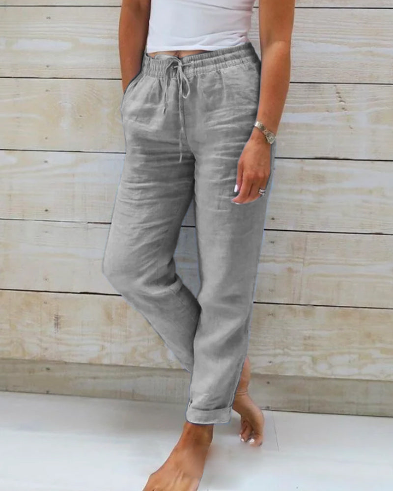 Sienna | Women's High-Waist Tailored Trousers Casual
