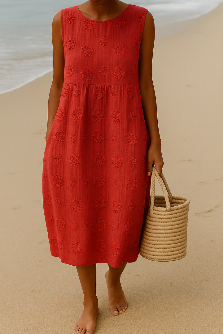 Sanne | Women's Elegant Floral Midi Dress