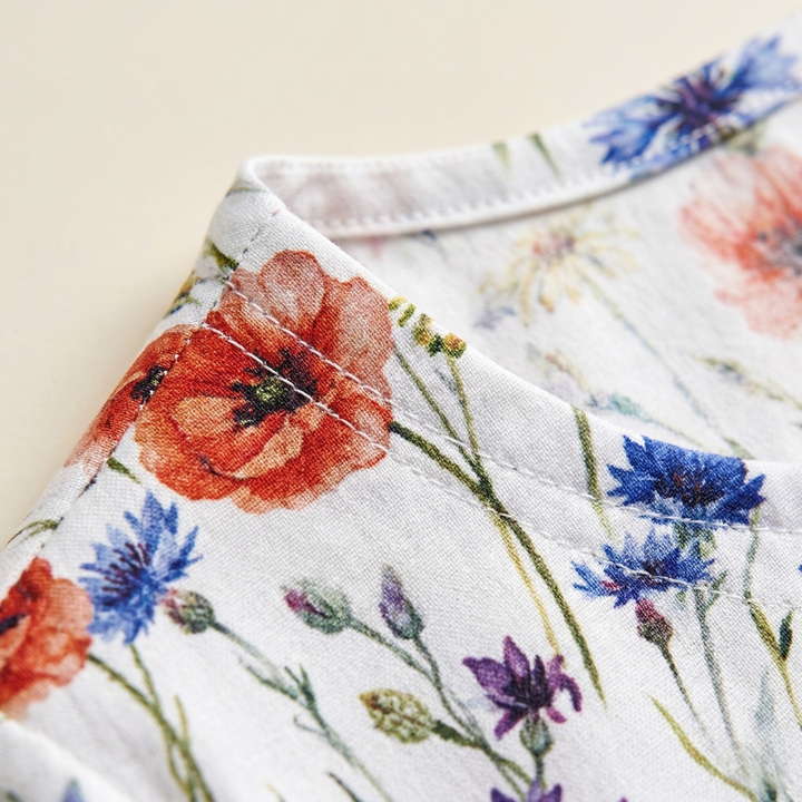 Nerissa | Women’s Short Sleeve A-Line Midi Summer Dress