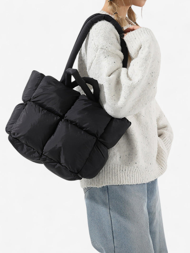 Mette | Women's Quilted Puffer Tote Bag
