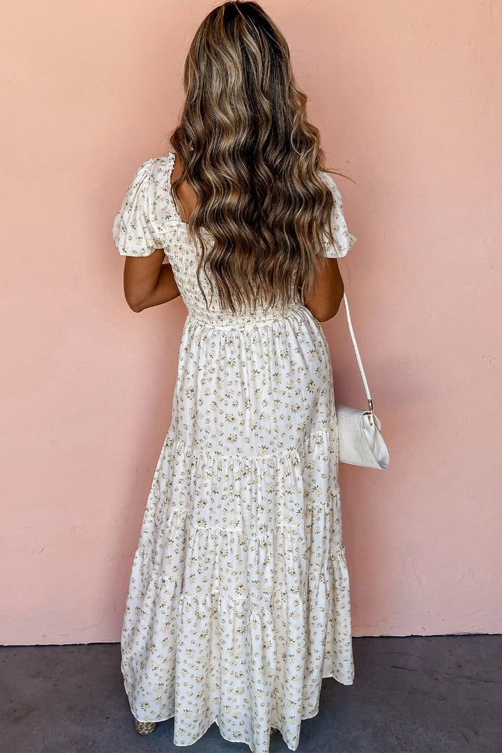 Aurelia | Women's Smocked Tiered Maxi Dress