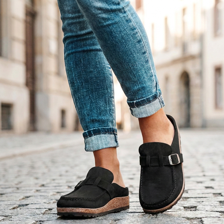 Lennox | Women’s Suede Buckle Loafers