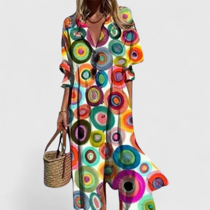 Sienna | Women's Floral Button Midi Dress