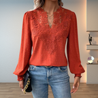 Colette | Women's Lace Long Sleeve Blouse