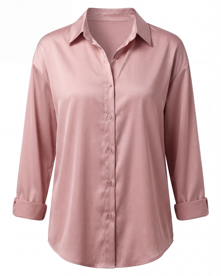 Thea | Women's Smooth Button-Up Shirt