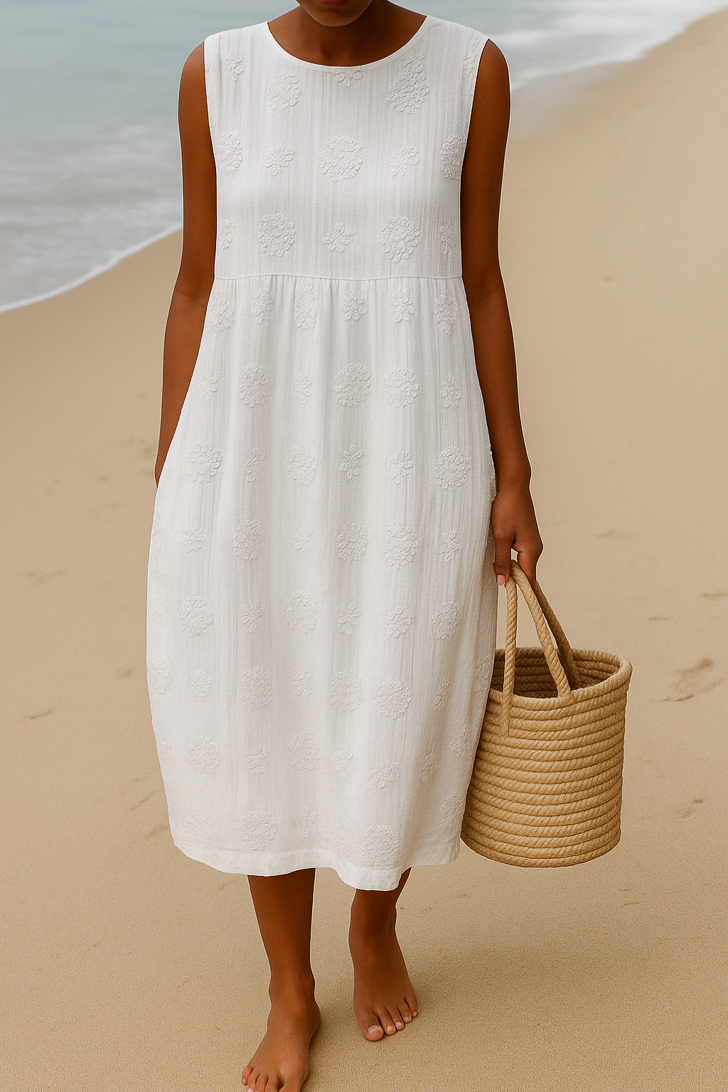 Sanne | Women's Elegant Floral Midi Dress
