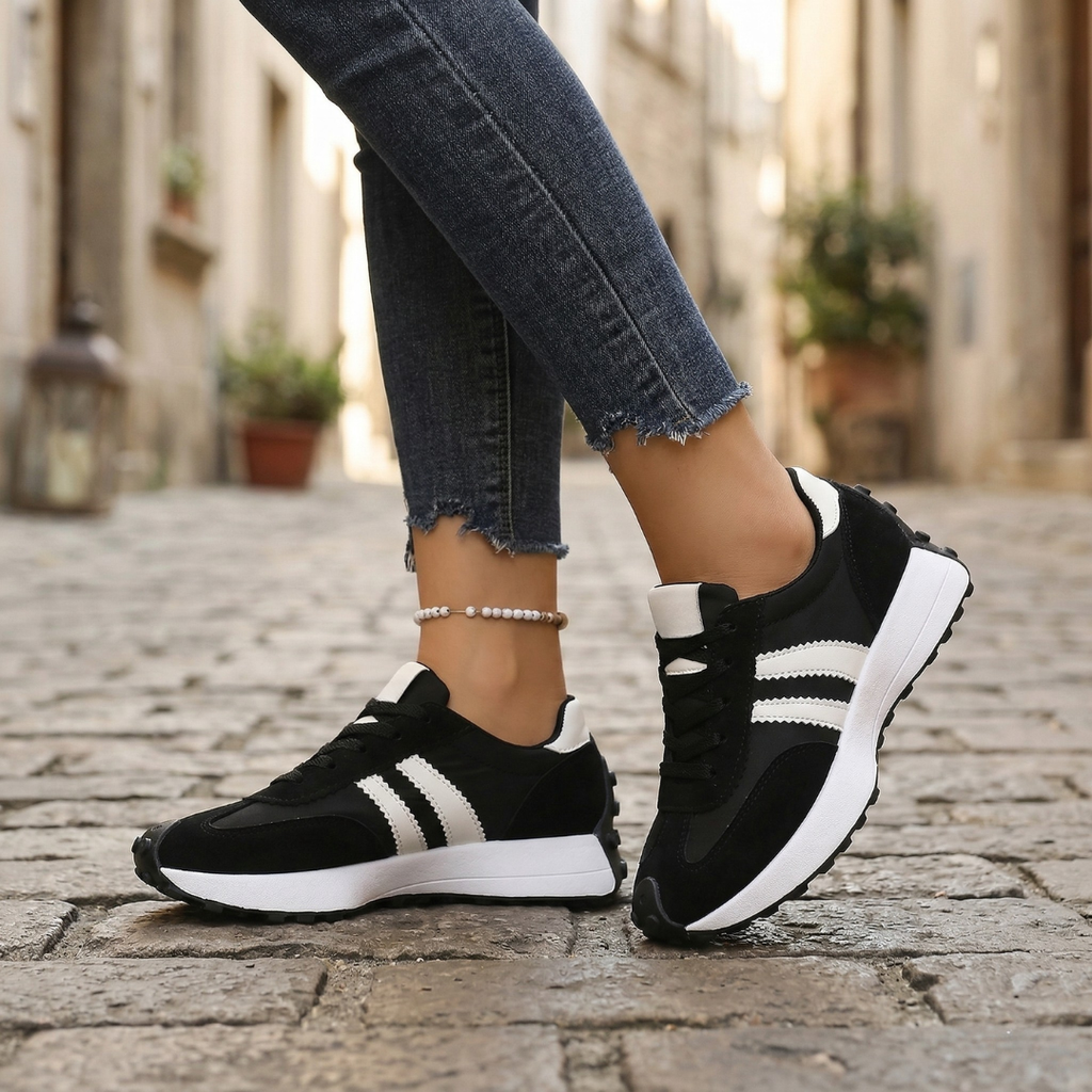 Kaia | Women’s Retro Lace-Up Running Sneakers