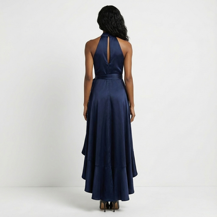 Elaine | Women’s Maxi Wedding Guest Dress Tie Waist Bow