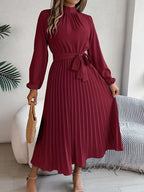 Sutton | Women's Pleated Midi Dress Elegant