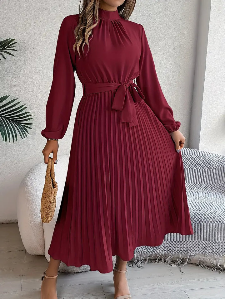Sutton | Women's Pleated Midi Dress Elegant