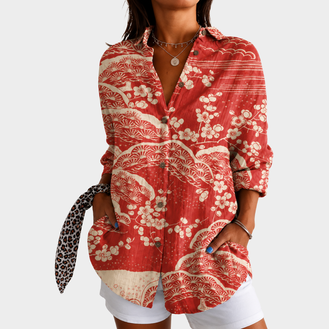 Sienna | Women's Floral Print Button Shirt