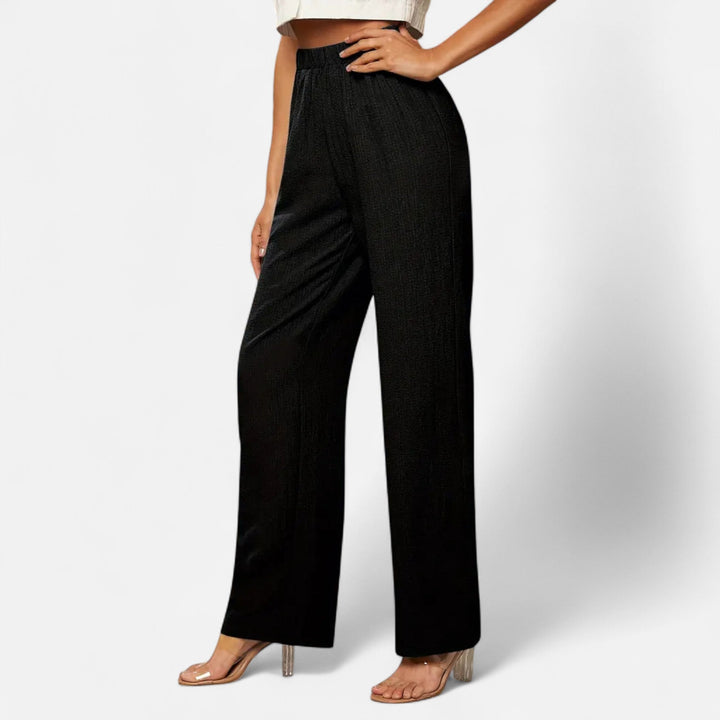 Sienna | Women's Straight-Leg Trousers Timeless High-Waist Casual