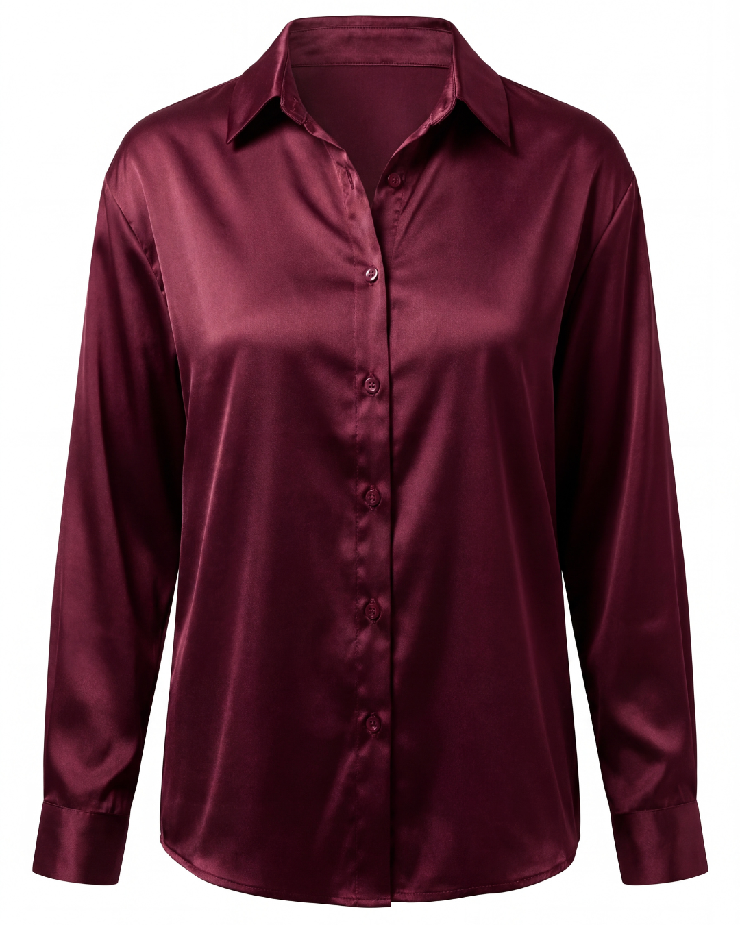 Thea | Women's Smooth Button-Up Shirt