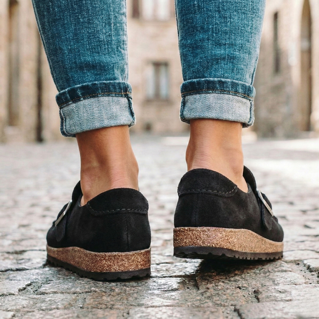 Lennox | Women’s Suede Buckle Loafers
