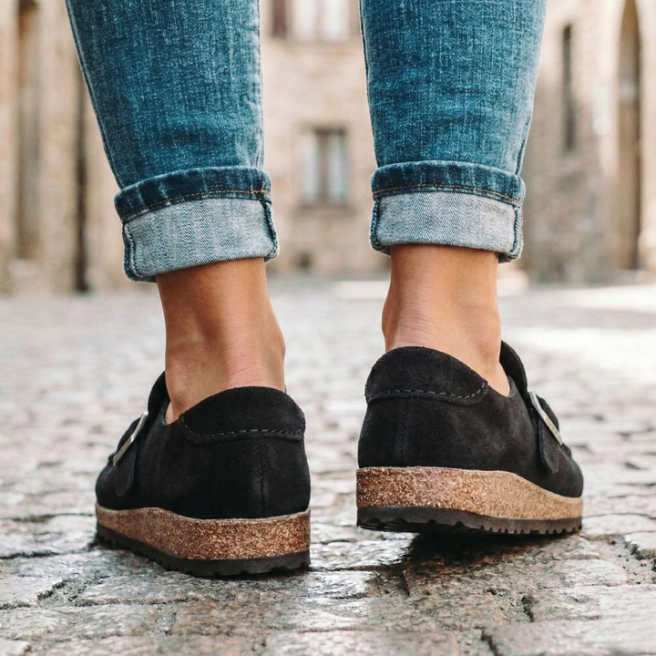 Lennox | Women’s Suede Buckle Loafers