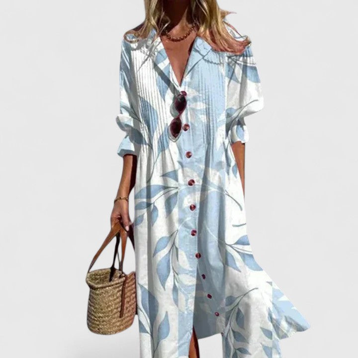 Sienna | Women's Floral Button Midi Dress
