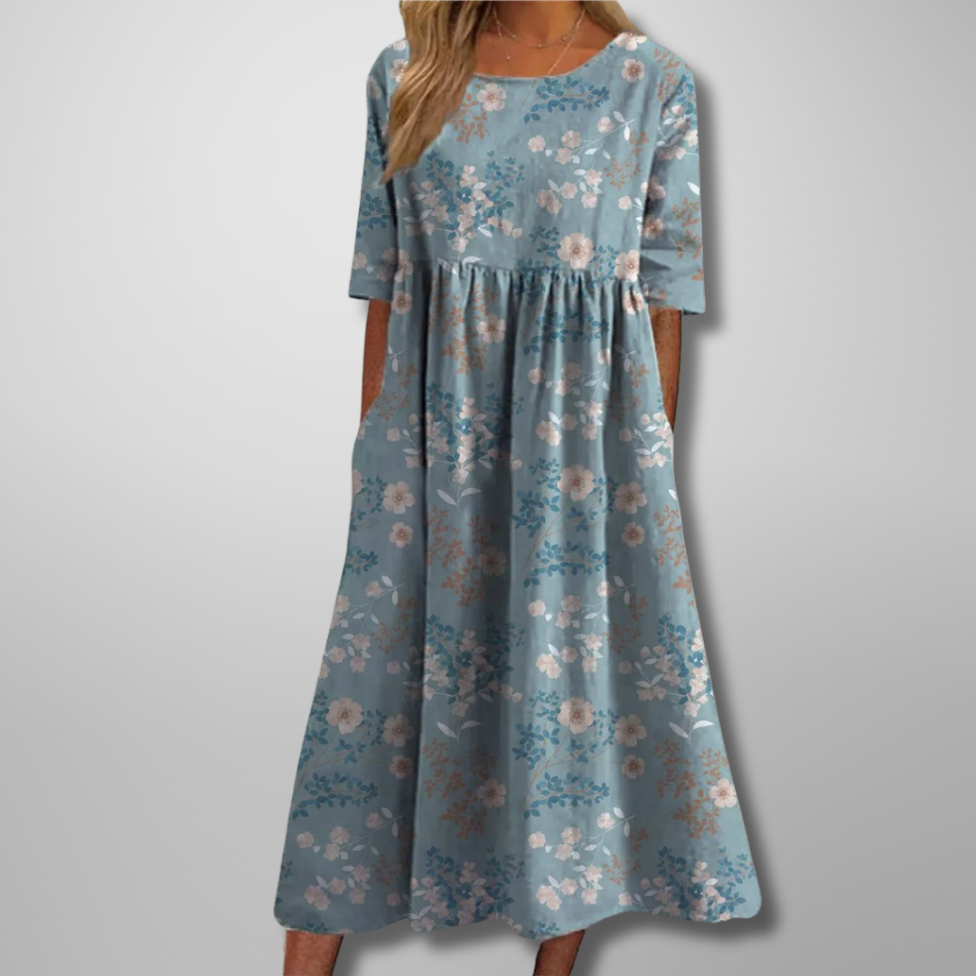 Gail | Women's Embroidered Midi Dress