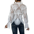 Priya | Women’s Lace Hollow Detail Blouse