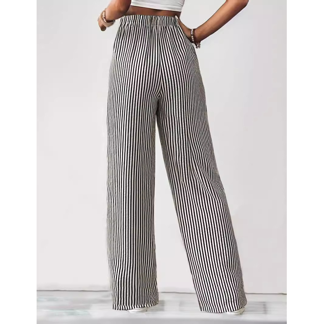 Bayleez | Women’s Striped Relaxed Fit Pants