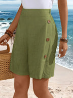 Mette | Women’s Button Detail Shorts