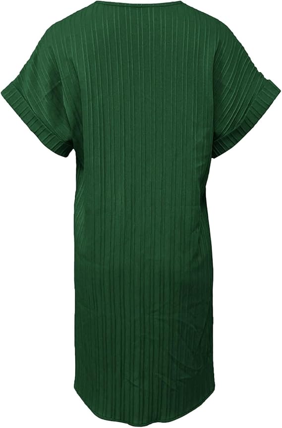 Isla | Women's V-Neck Button Summer Dress Elegant
