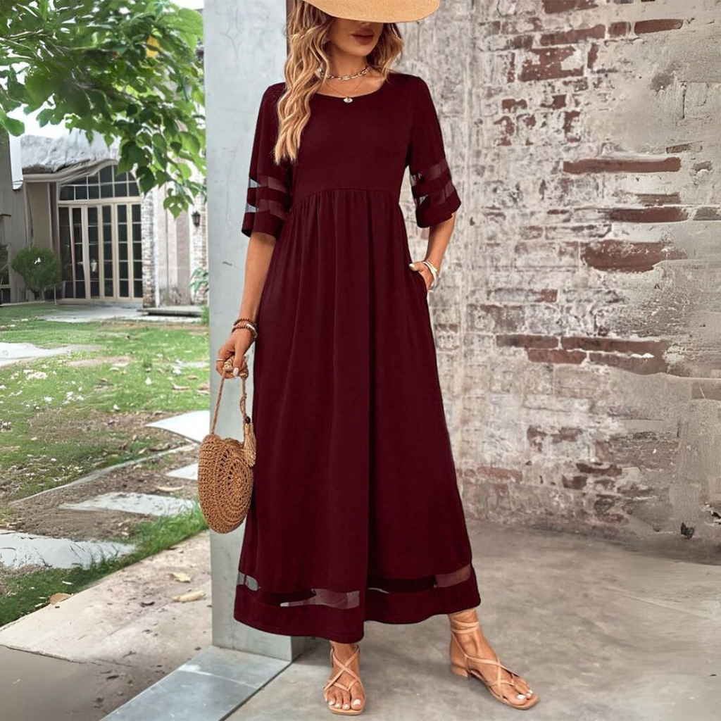Cecilia | Women's Tummy Smoothing Midi Dress