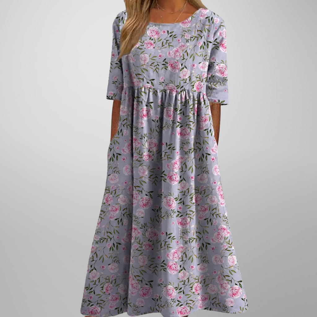 Gail | Women's Embroidered Midi Dress
