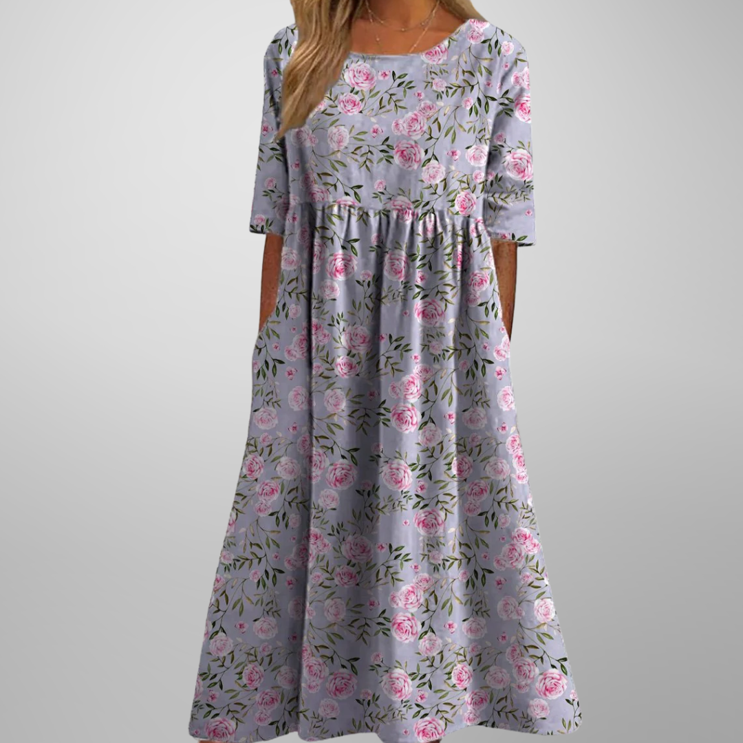 Gail | Women's Embroidered Midi Dress