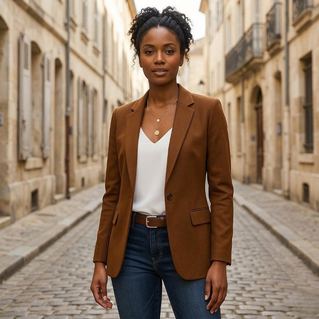 Maeve | Women’s Slim Fit Single Button Blazer Jacket Elegant