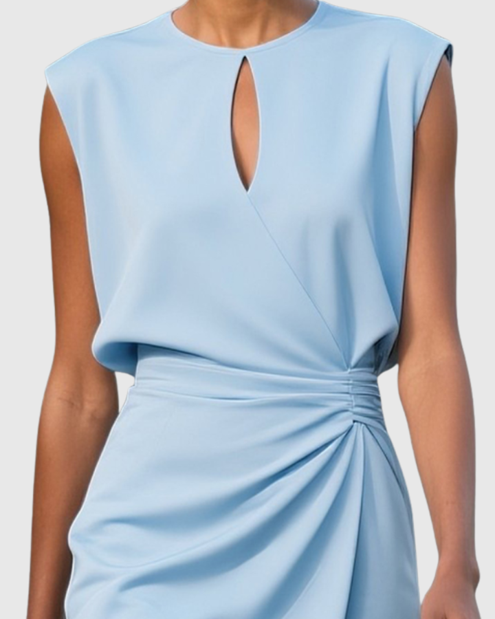 Selene | Women's Ruched Midi Dress