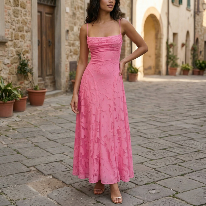 Aria | Women’s Spaghetti Strap A-Line Maxi Dress