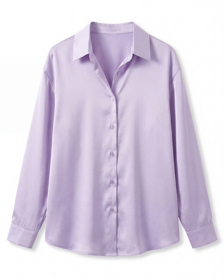 Thea | Women's Smooth Button-Up Shirt